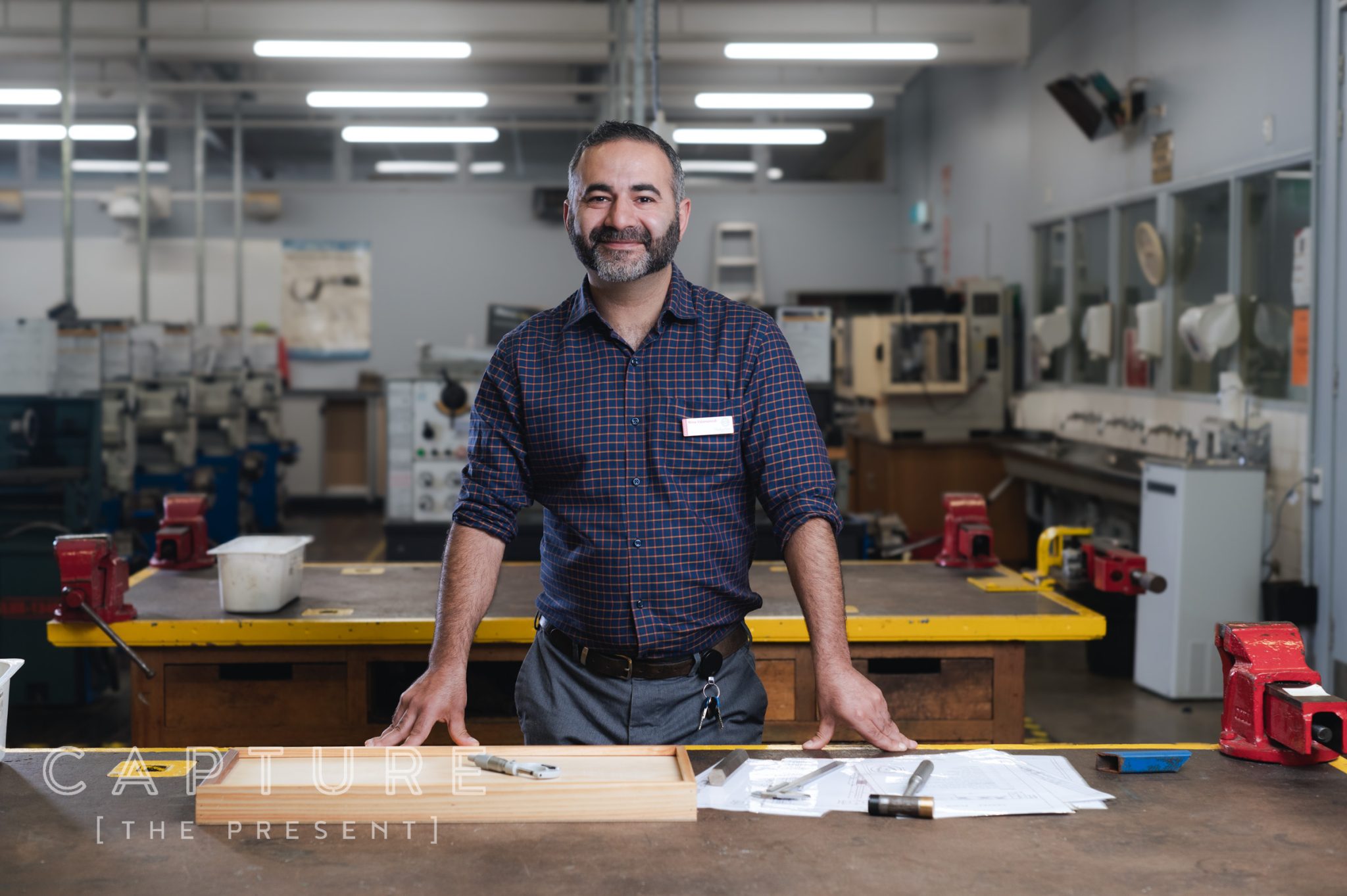 Teacher at student college shot by Adelaide commercial photographer